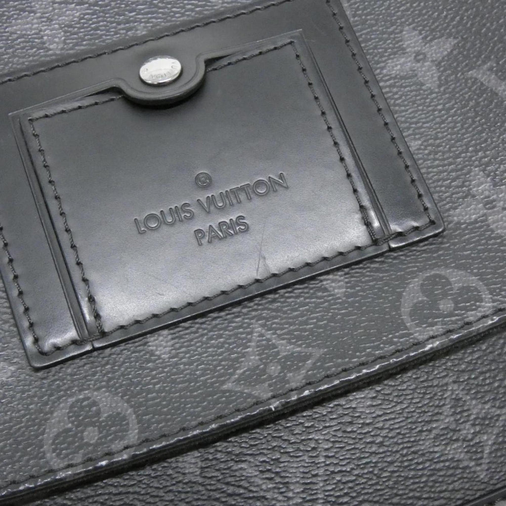 Louis Vuitton Black Coated Canvas Shoulder Bag