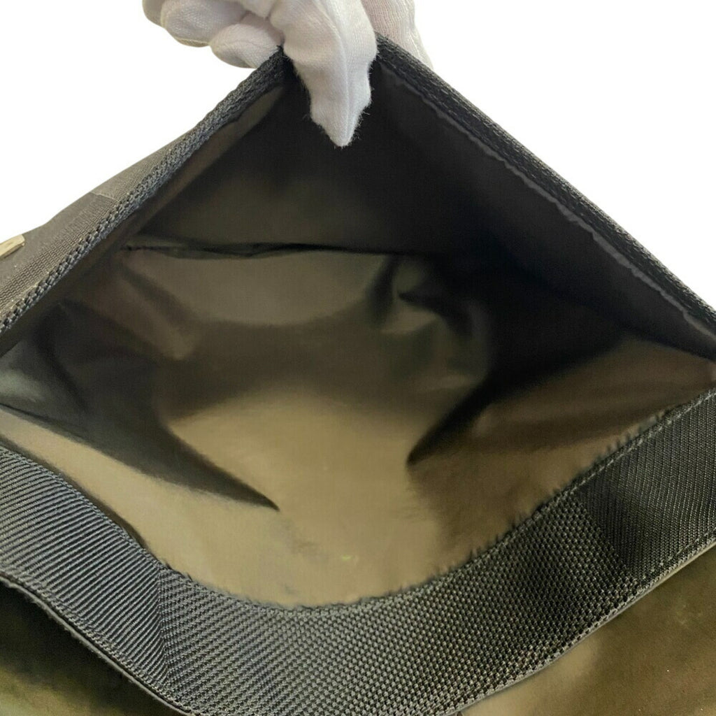 Louis Vuitton Black Canvas Messenger Bag Shoulder Bag