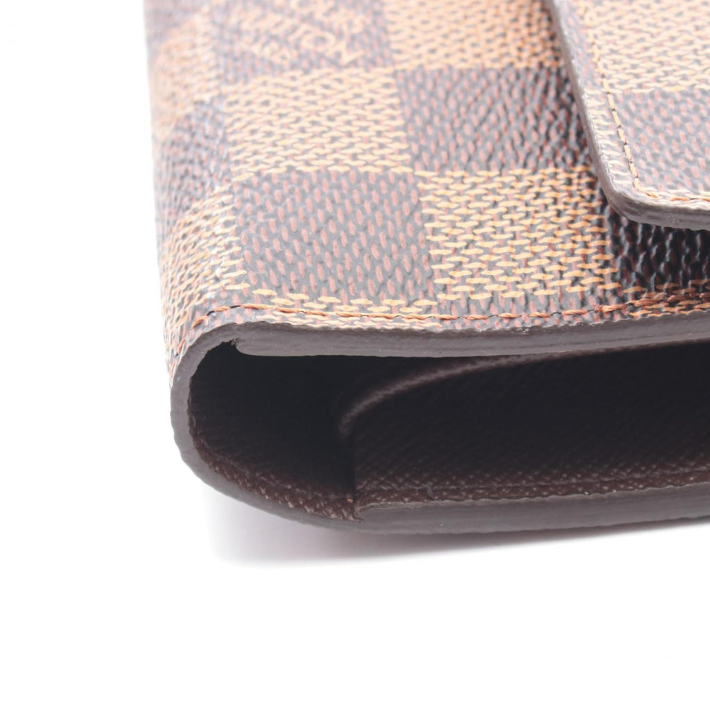 Louis Vuitton Brown Damier Canvas Damier Canvas Long Wallet (Tri-Fold)