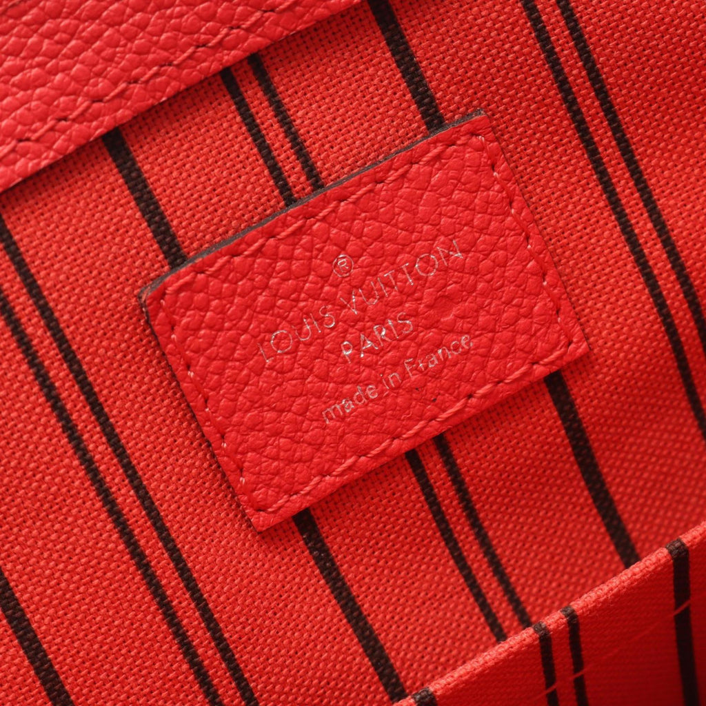 Louis Vuitton Red Color Monogram Empreinte Handbag
