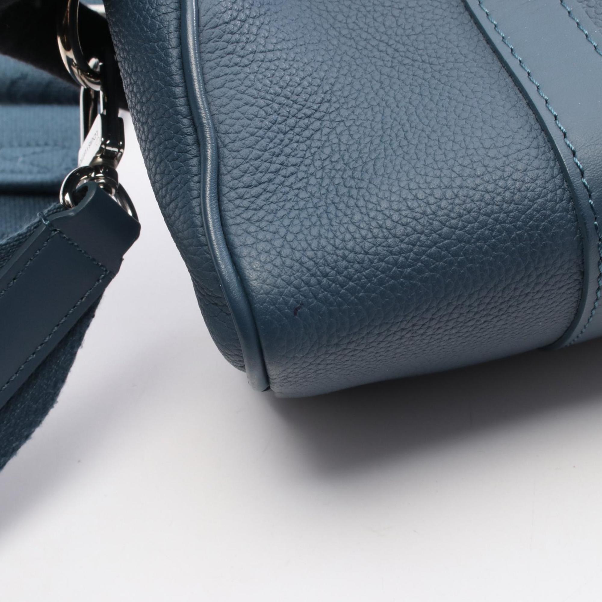 Louis Vuitton Blue Leather Handbag