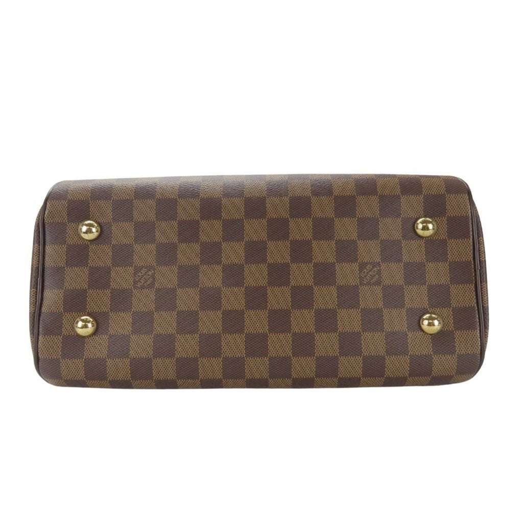 Louis Vuitton Brown Ebene Damier Canvas Leather Handbag