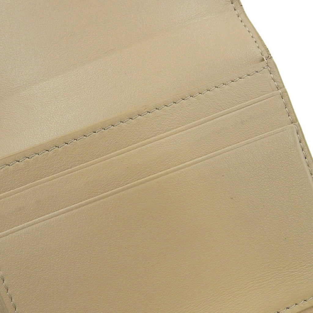 Celine Beige Leather Wallet (Tri-Fold)