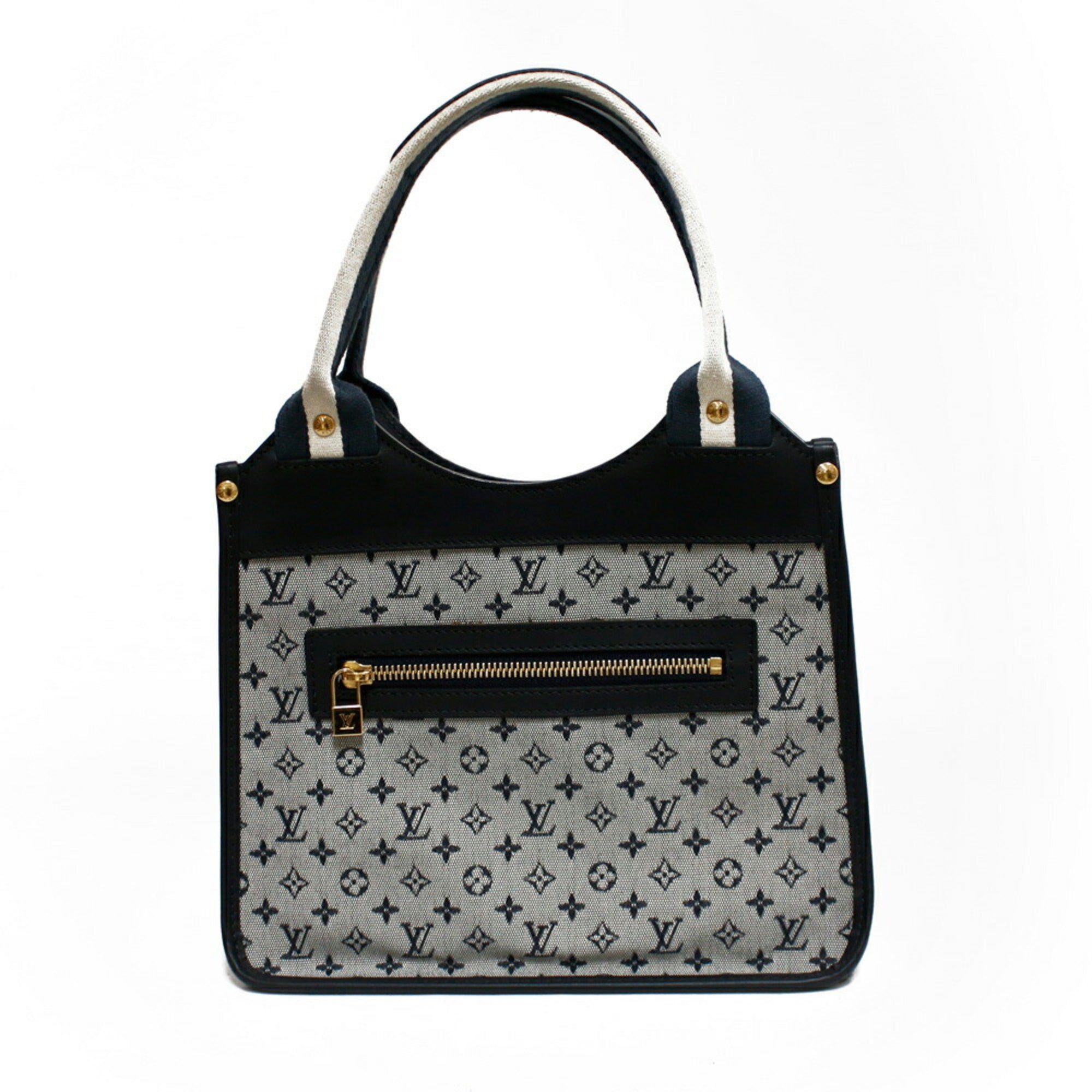 Louis Vuitton Handbag Monogram Mini Sack Catline M92325 Blue Ladies Canvas