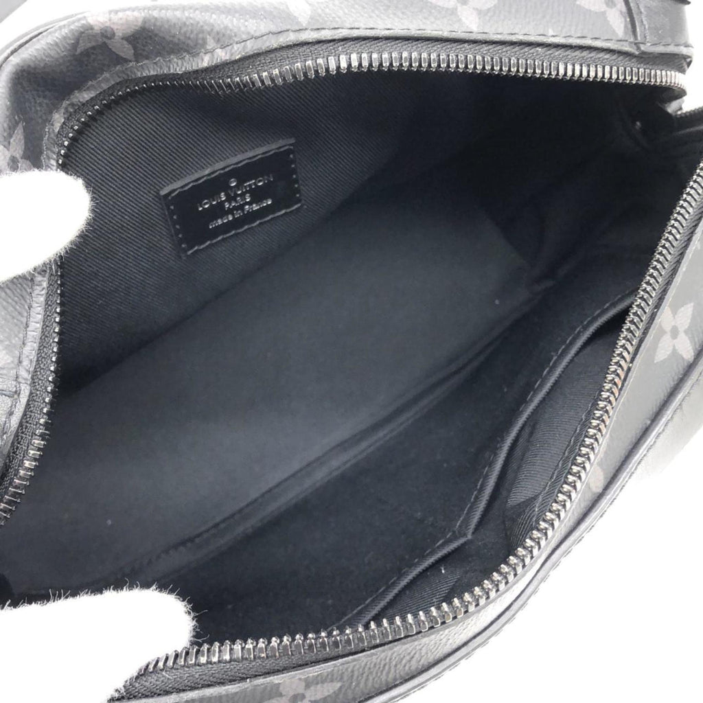 Louis Vuitton Black Coated Canvas Shoulder Bag