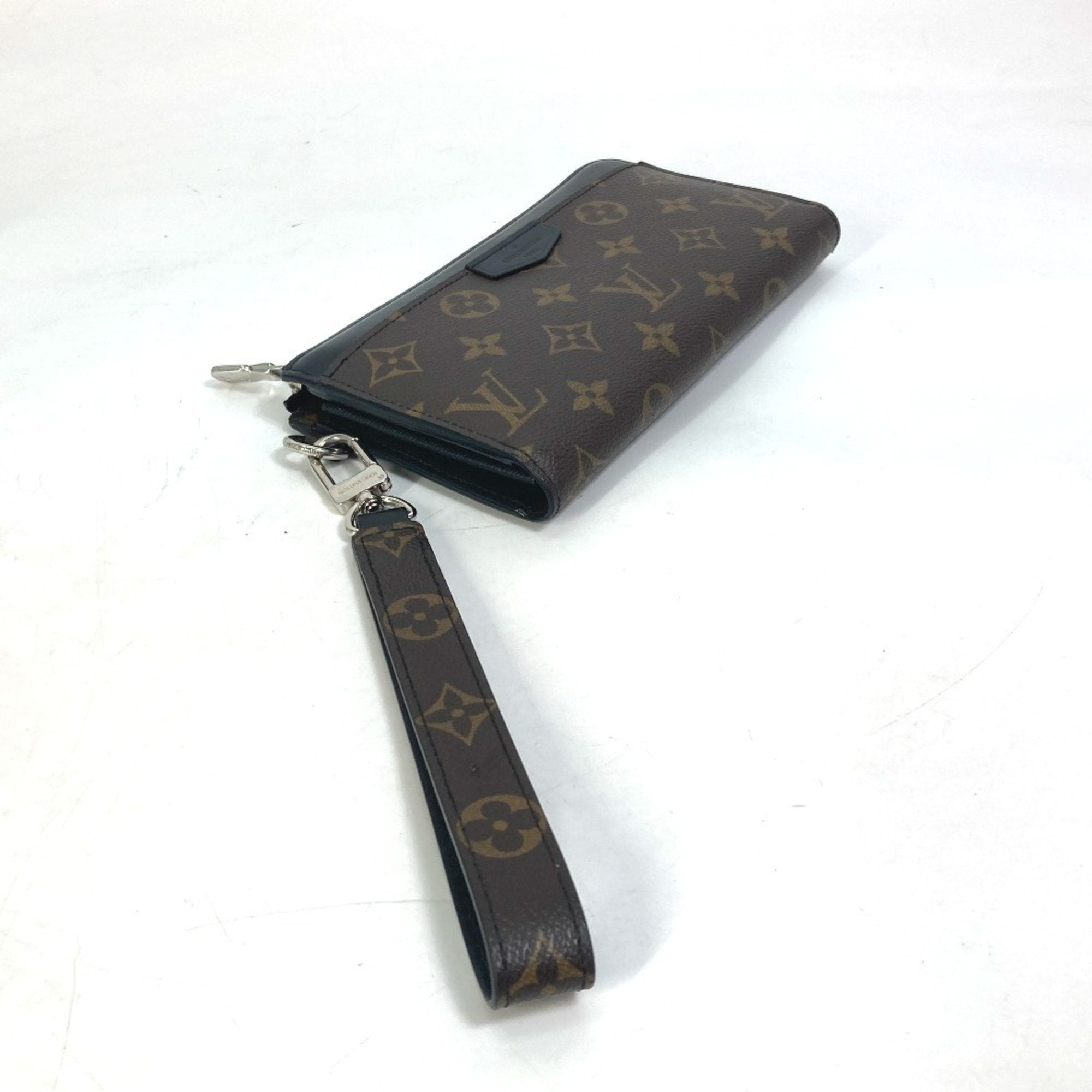 Louis Vuitton Monogram Macassar Black Brown Monogram Long Wallet