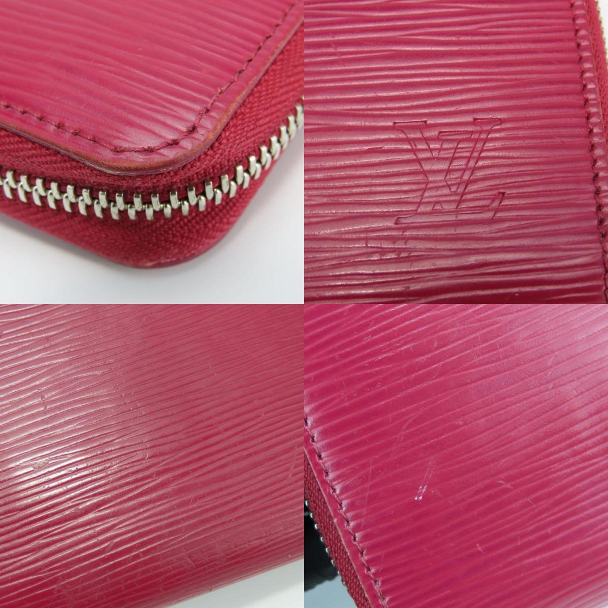 Louis Vuitton Bordeaux Fuchsia Epi Leather Long Wallet