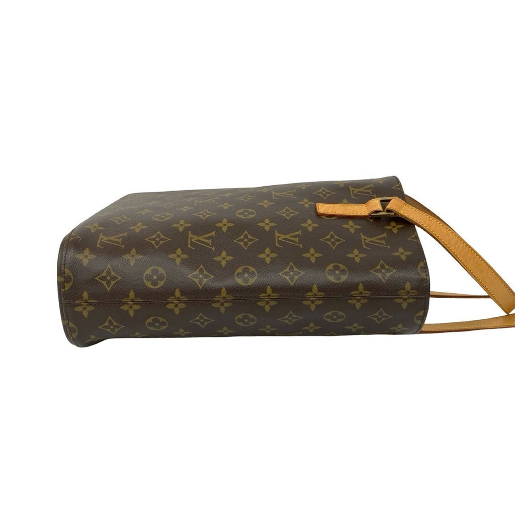 Louis Vuitton Brown Leather Pvc Shoulder Bag Tote Bag