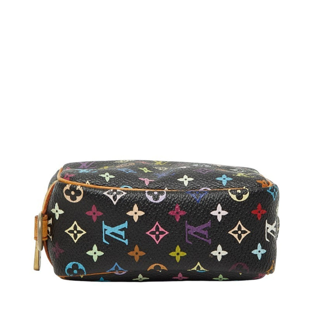 Louis Vuitton Black Multi-Color Pvc Leather Pouch