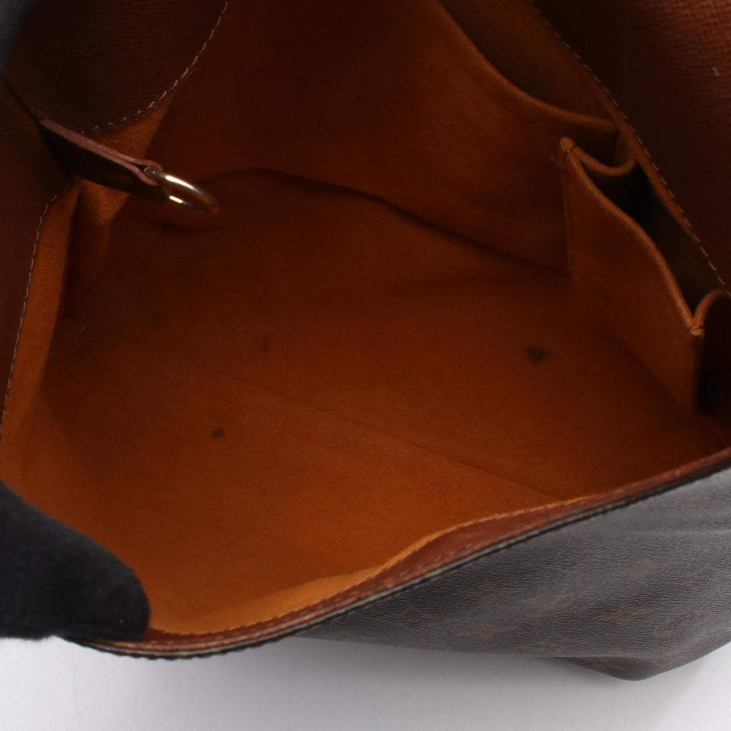 Louis Vuitton Brown Monogram Leather Shoulder Bag
