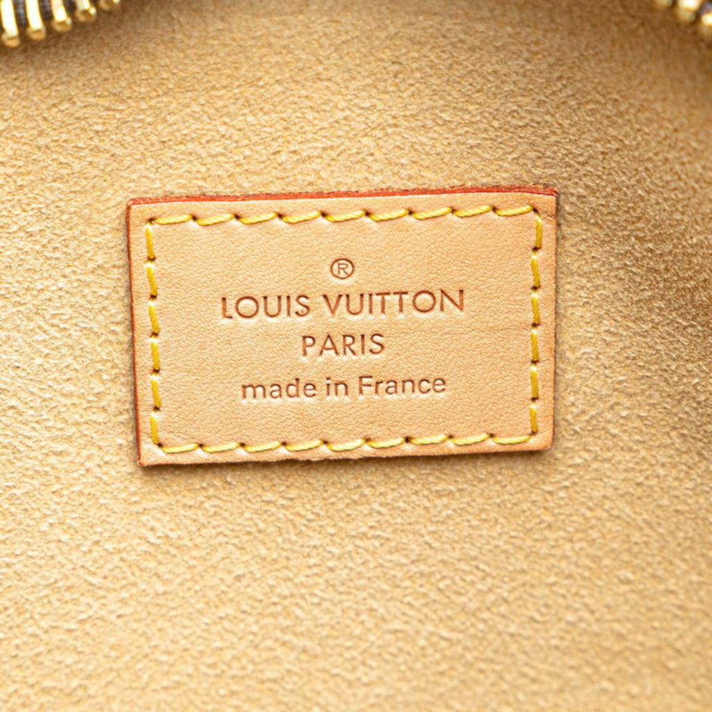 Louis Vuitton Brown Pvc Leather Shoulder Bag Tote Bag
