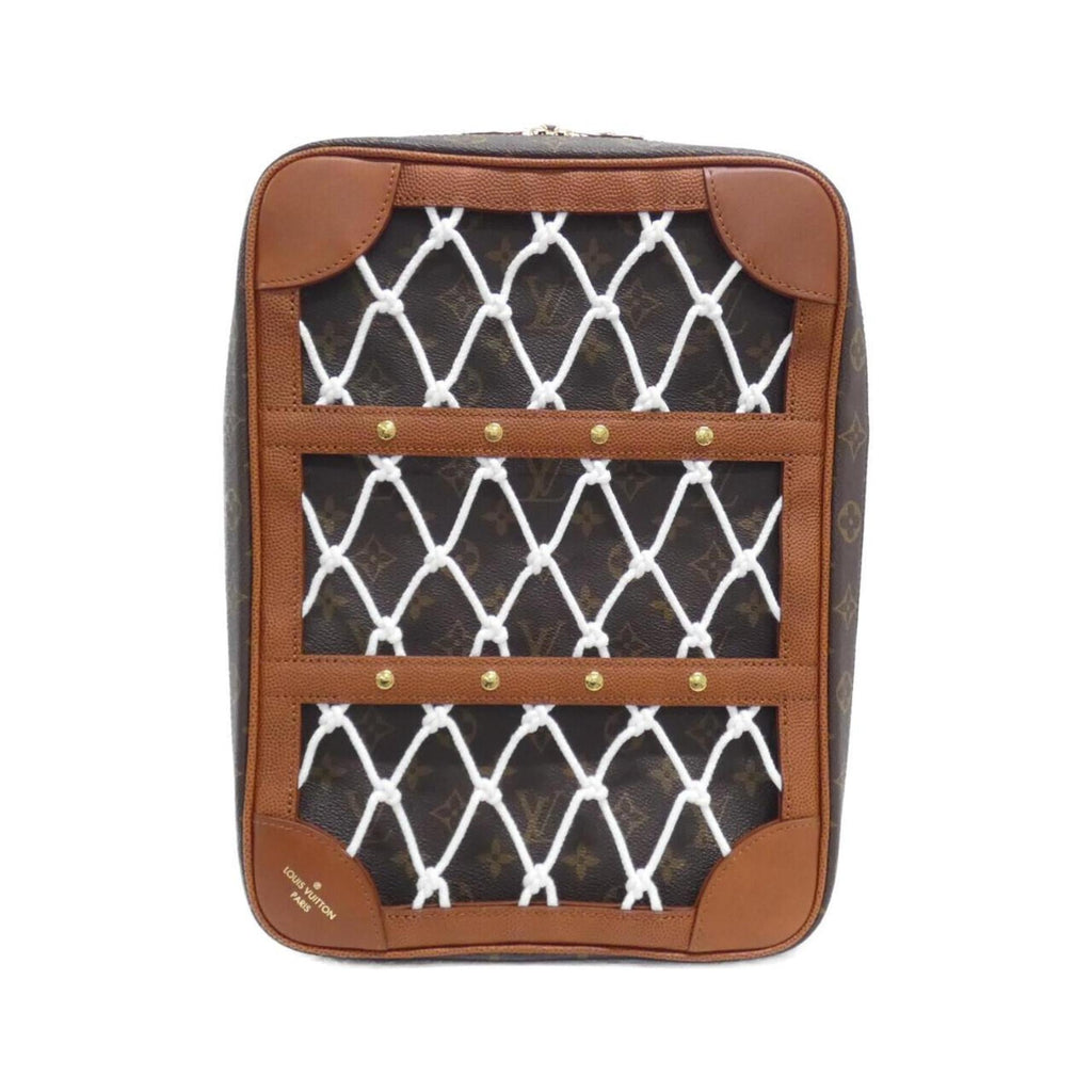 Louis Vuitton Marron Coated Canvas Backpack