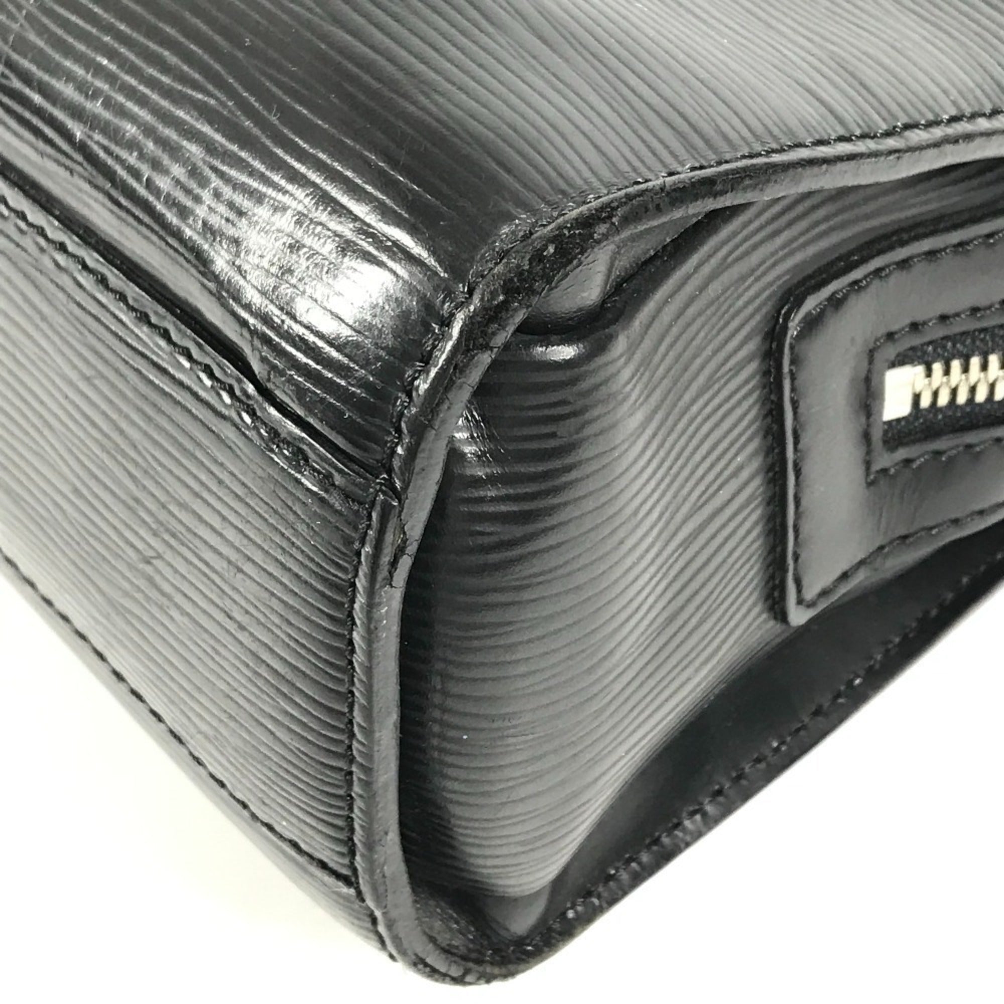Louis Vuitton Black Galle Noir Epi Leather Briefcase Handbag Tote Bag