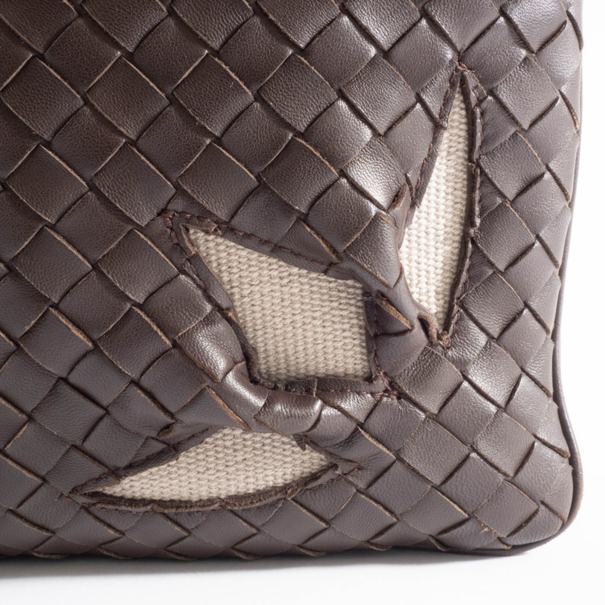 Bottega Veneta Dark Brown Leather Shoulder Bag
