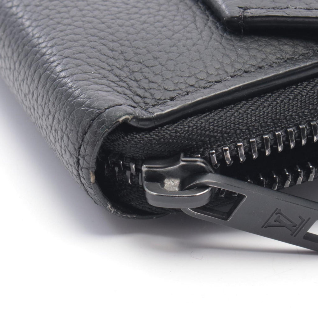 Louis Vuitton Black Noir Leather Long Wallet