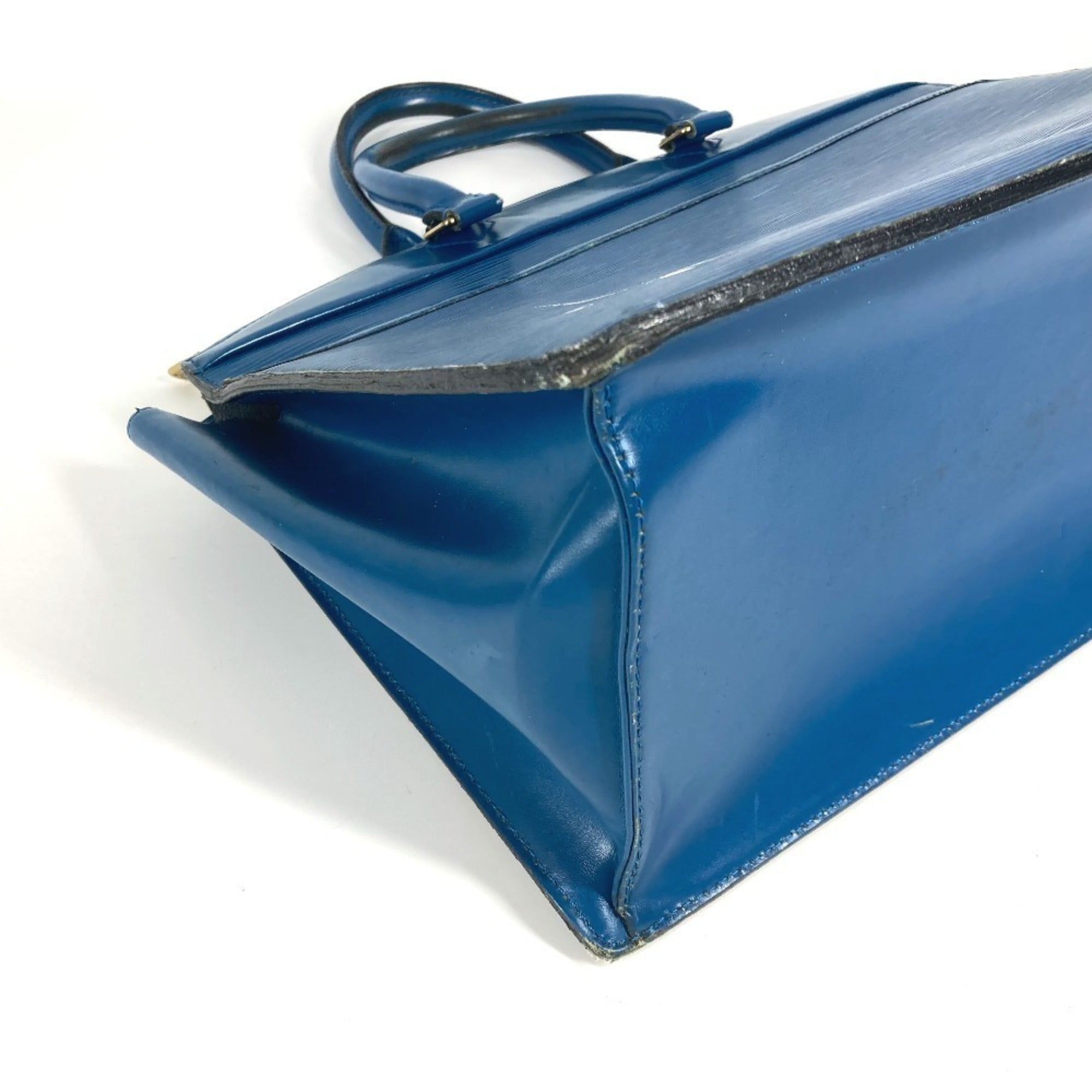 Louis Vuitton Epi Blue Toledo Blue Epi Leather Shoulder Bag Tote Bag