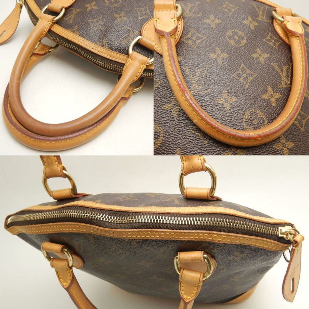 Louis Vuitton Brown Pvc Handbag