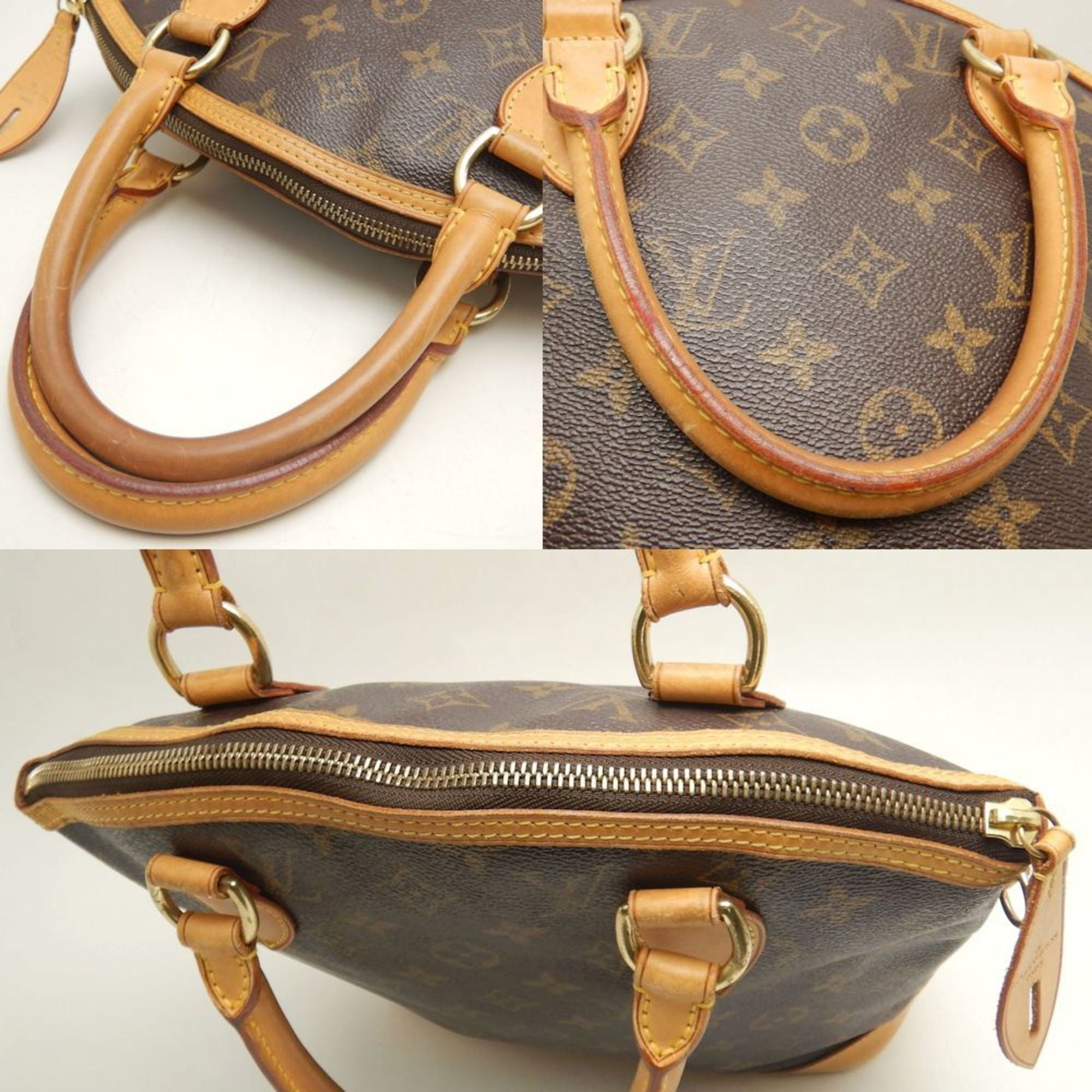 Louis Vuitton Brown Pvc Handbag