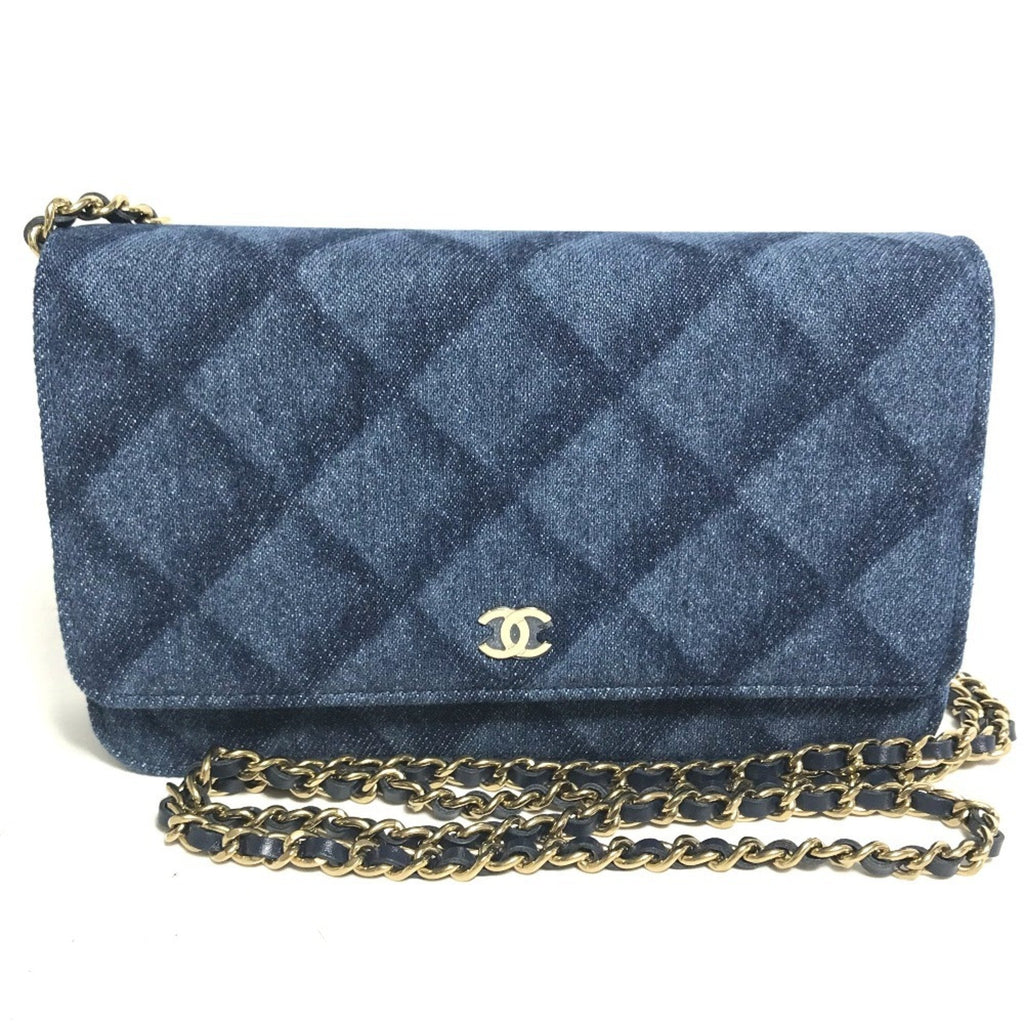 Chanel Blue Denim Shoulder Bag