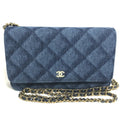 Chanel Blue Denim Shoulder Bag