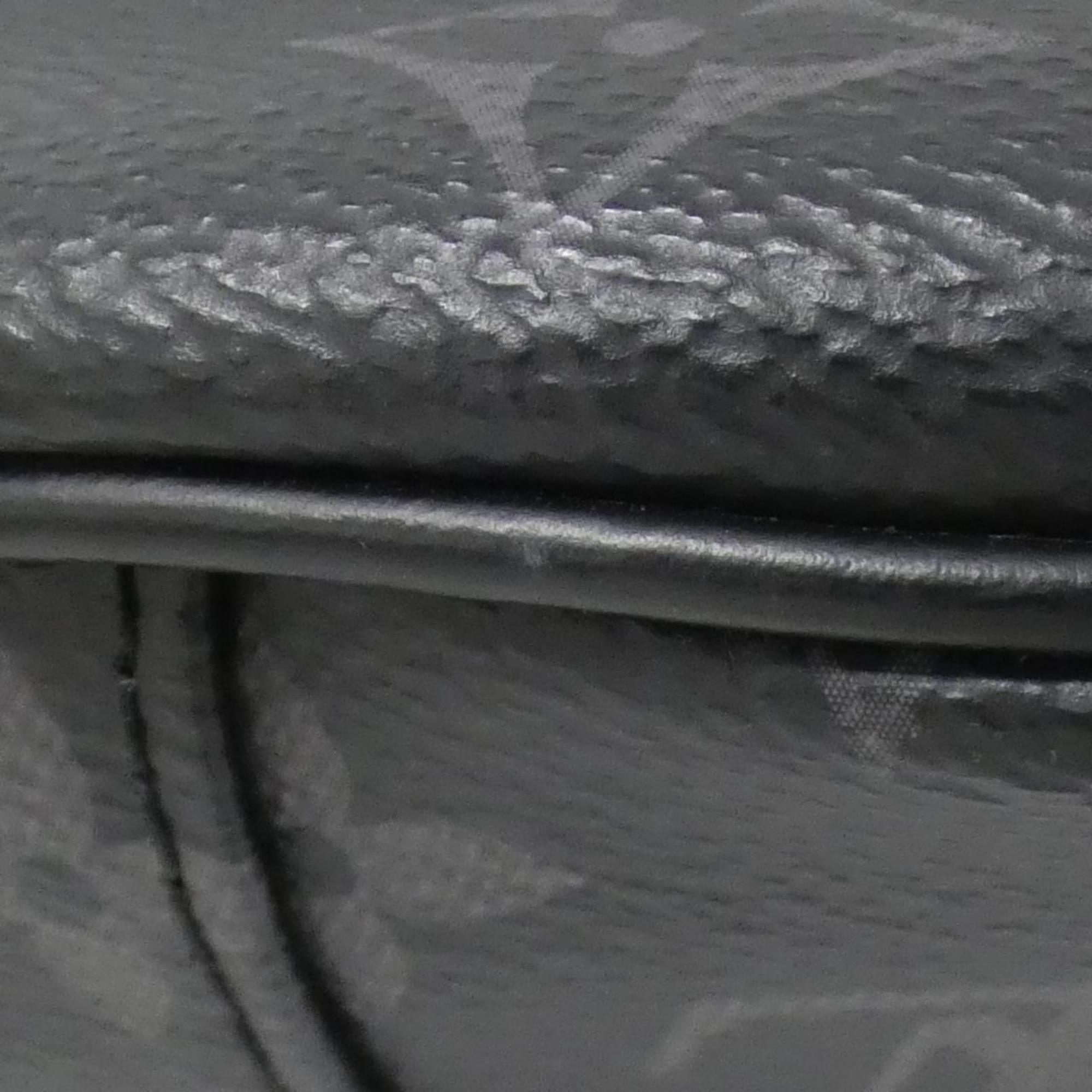 Louis Vuitton Black Coated Canvas Shoulder Bag