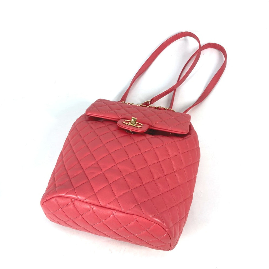Chanel Pink Leather Backpack
