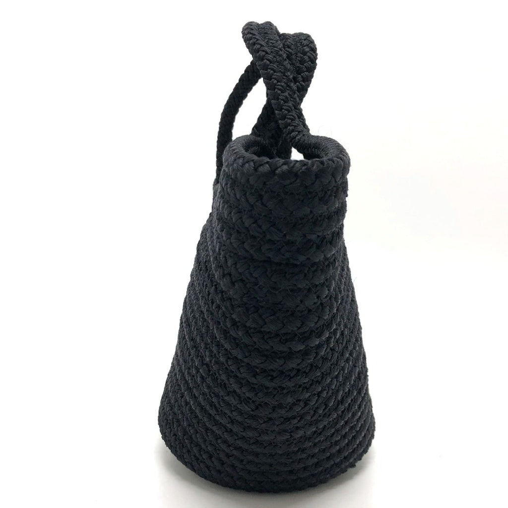 Balenciaga Black Nylon Leather Handbag Tote