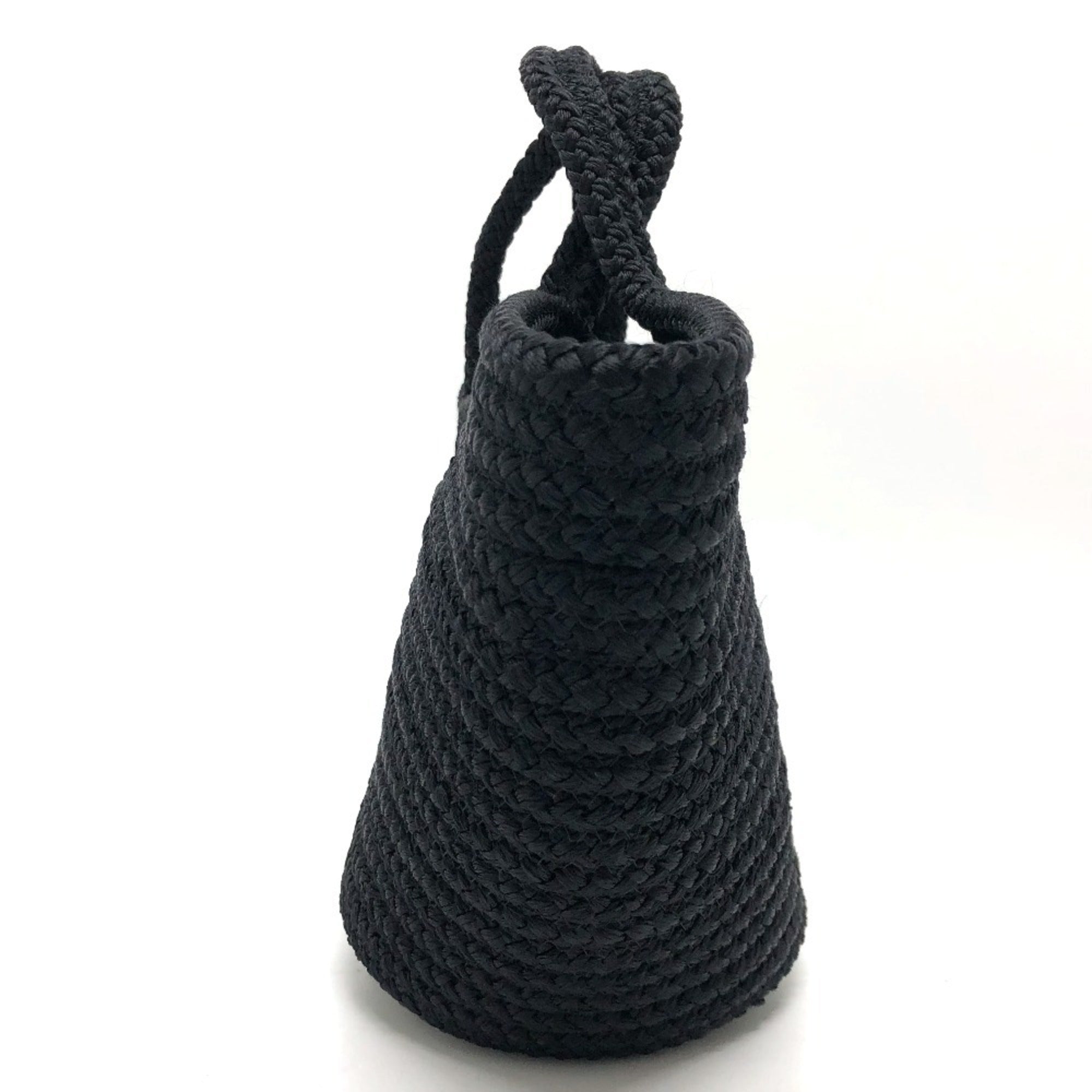Balenciaga Black Nylon Leather Handbag Tote
