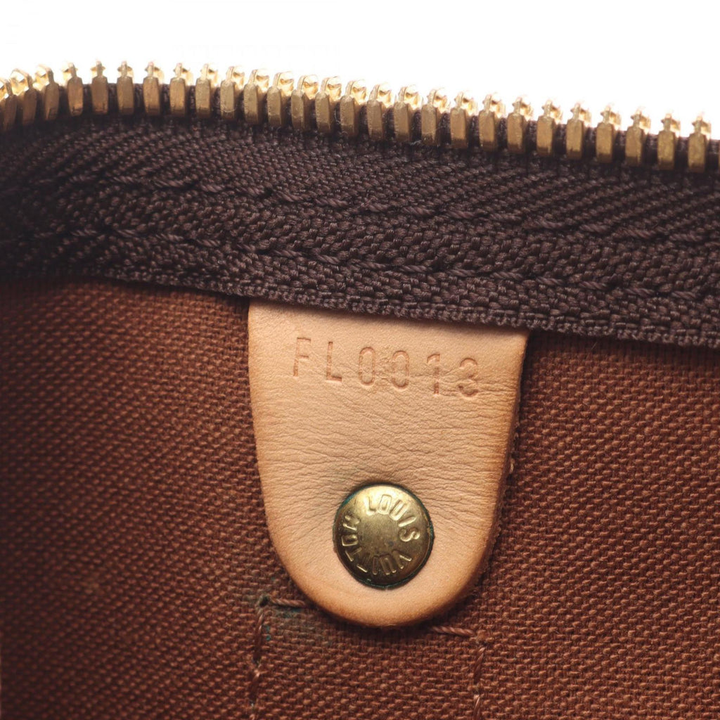 Louis Vuitton Brown Coated Canvas Leather Boston Bag