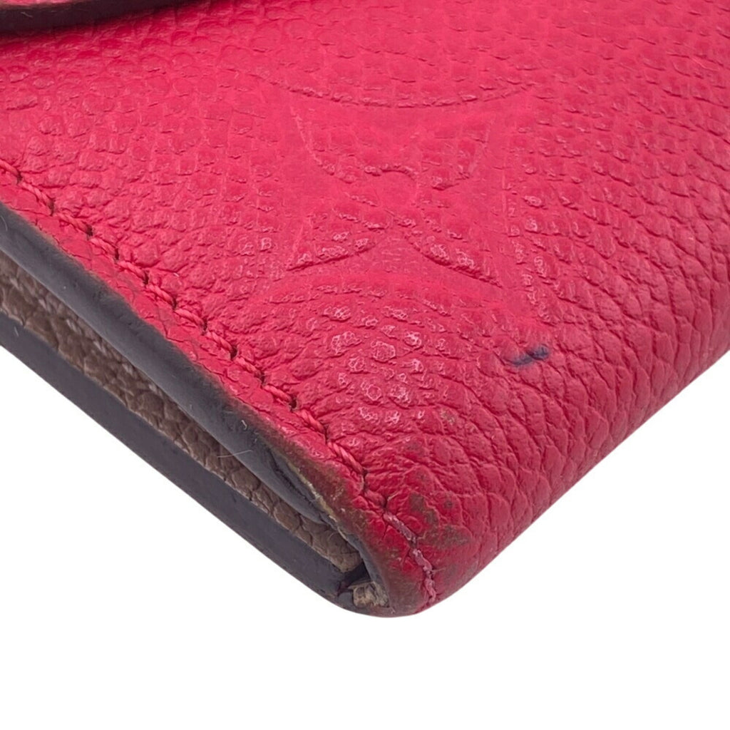 Louis Vuitton Gray Pink Monogram Empreinte Long Wallet (Tri-Fold)
