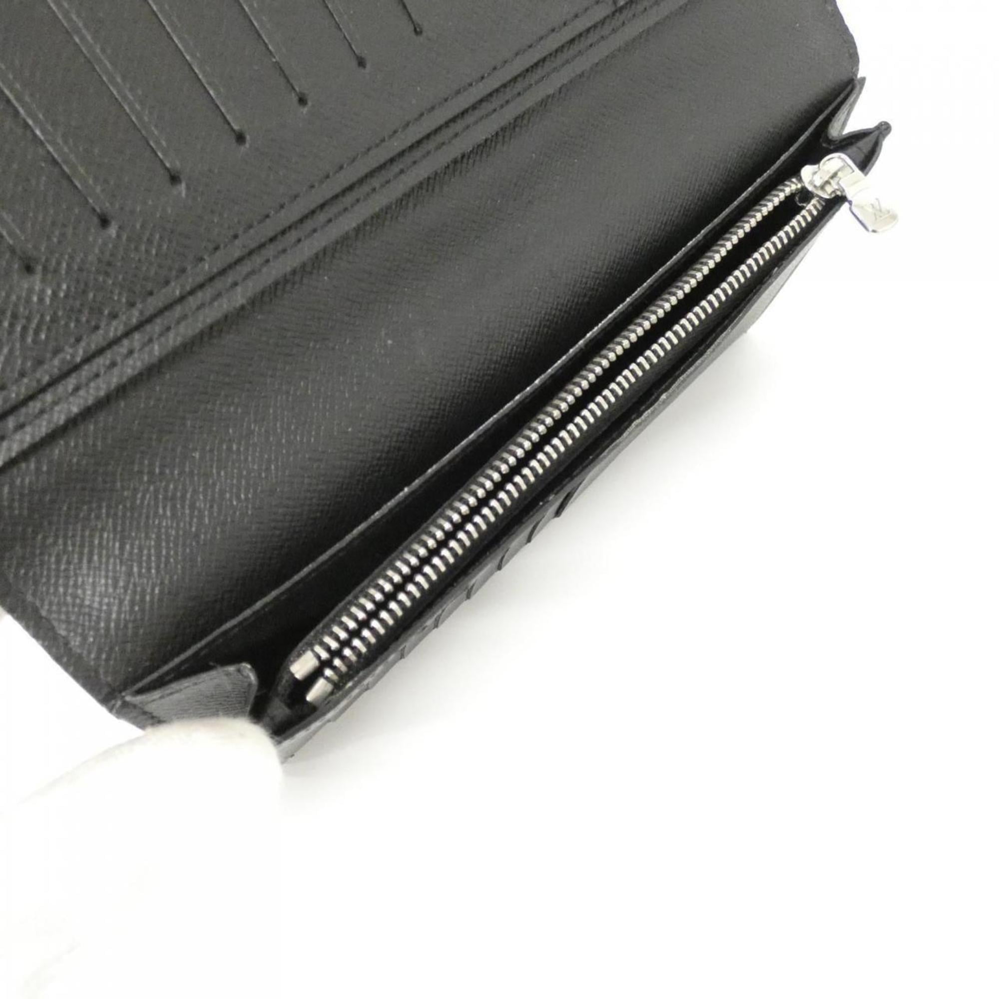 Louis Vuitton Black Leather Long Wallet