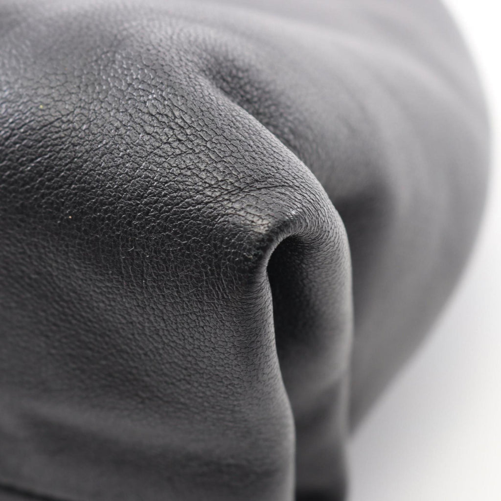 Bottega Veneta Black Leather Clutch Bag