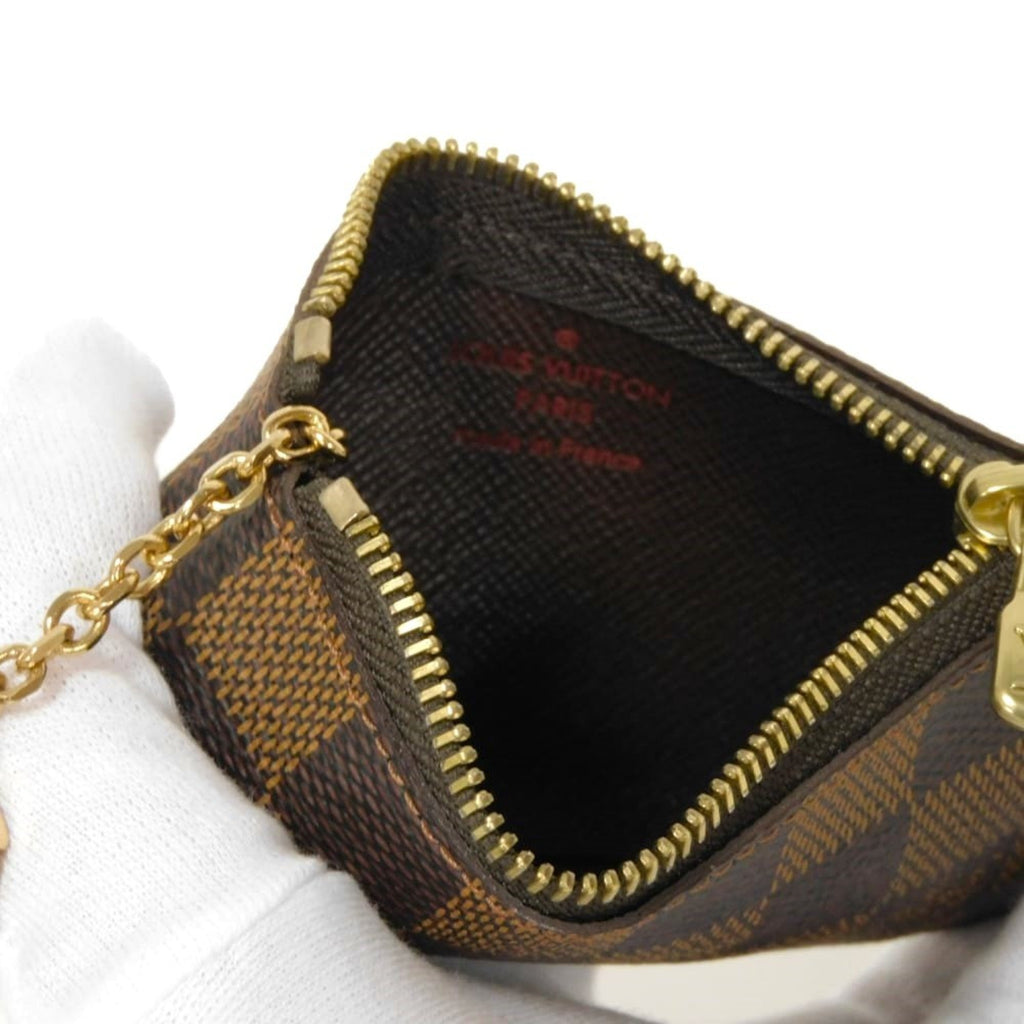 Louis Vuitton Brown Damier Canvas Ebene Damier Canvas Leather Coin Purse/Coin Case