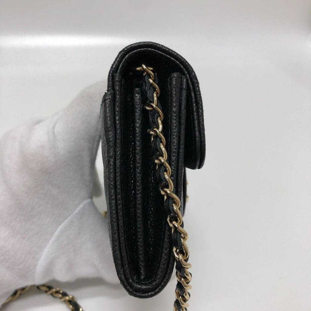 Chanel Matelasse Black Grained Calfskin Shoulder Bag
