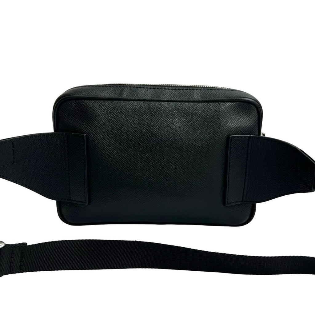 Louis Vuitton Black Leather Shoulder Bag Sling Bag