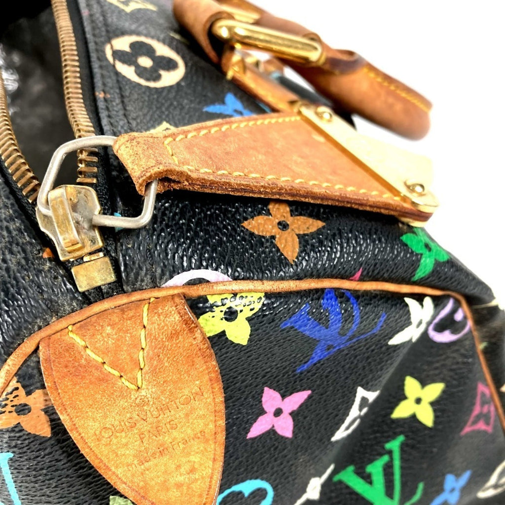 Louis Vuitton Black Multi-Color Noir Monogram Multicolore Handbag
