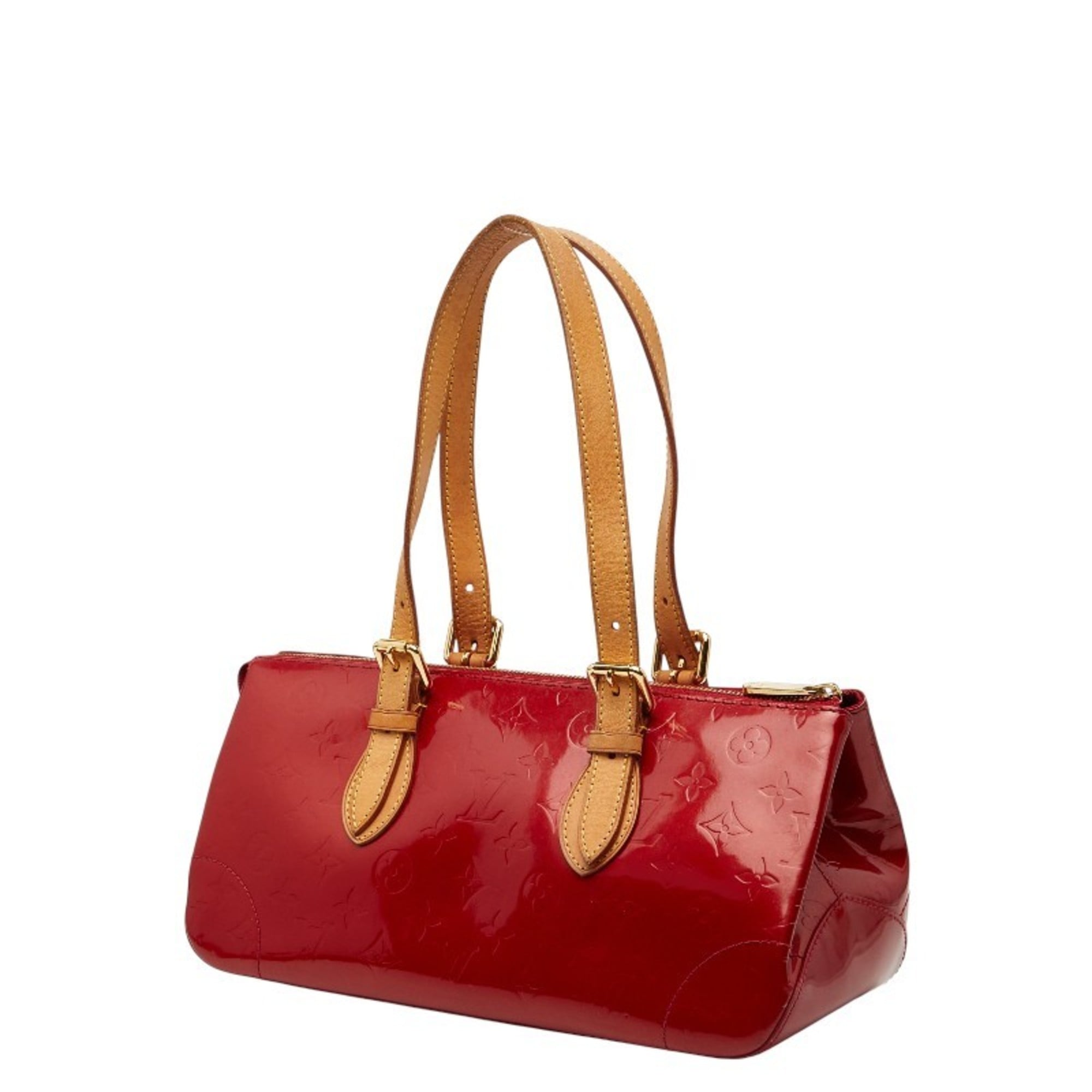 Louis Vuitton Pomme D'amour Red Color Patent Leather Handbag