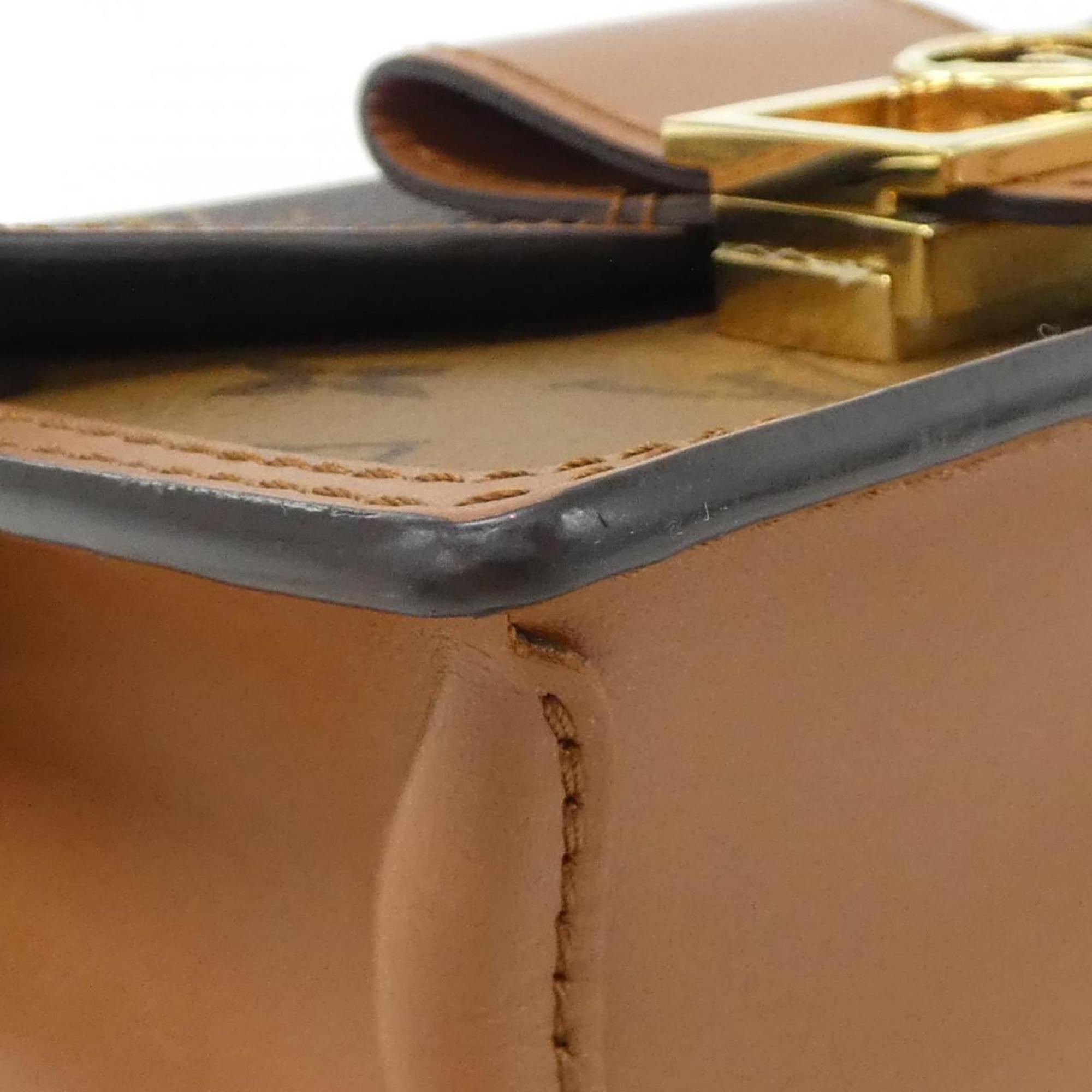 Louis Vuitton Brown Coated Canvas Chain/Shoulder Wallet
