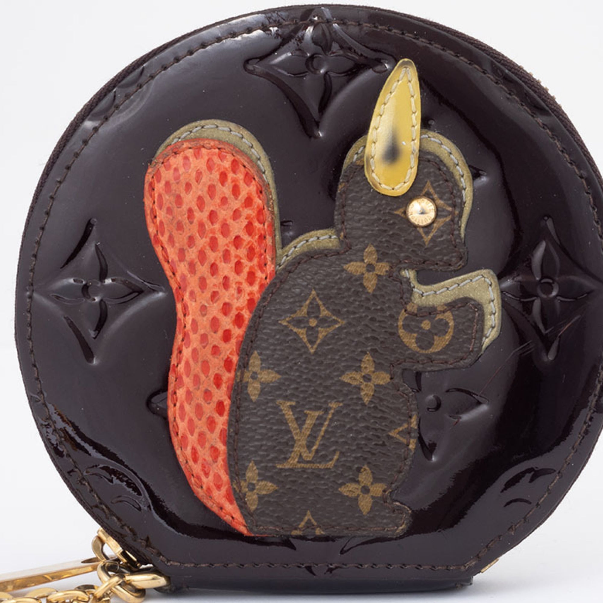 Louis Vuitton Monogram Vernis Amarante Monogram Vernis Coin Purse/Coin Case