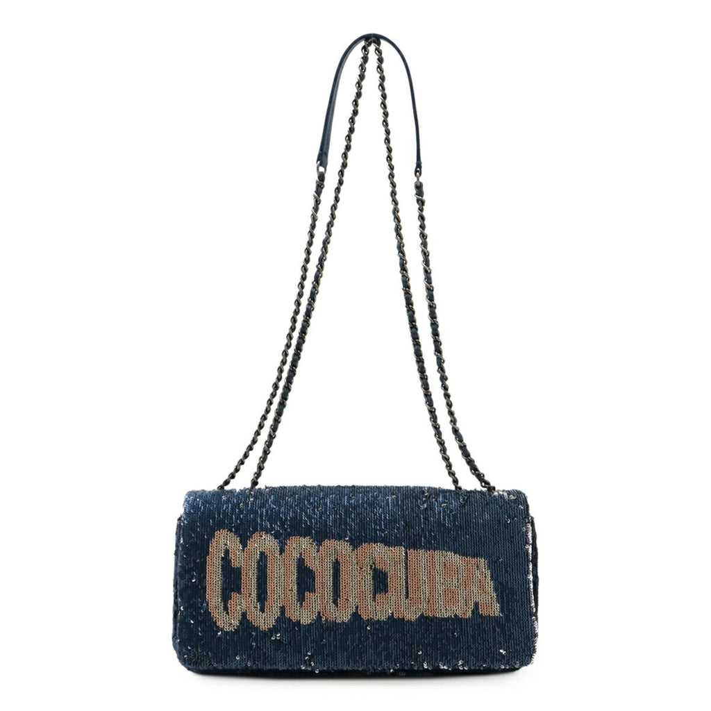 Chanel Blue Spangles Leather Shoulder Bag