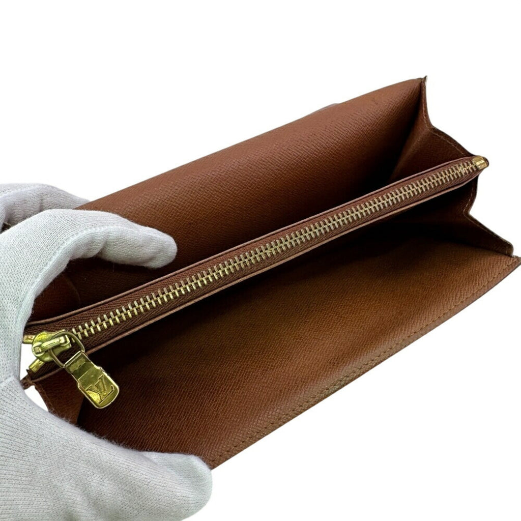 Louis Vuitton Monogram Brown Leather Wallet
