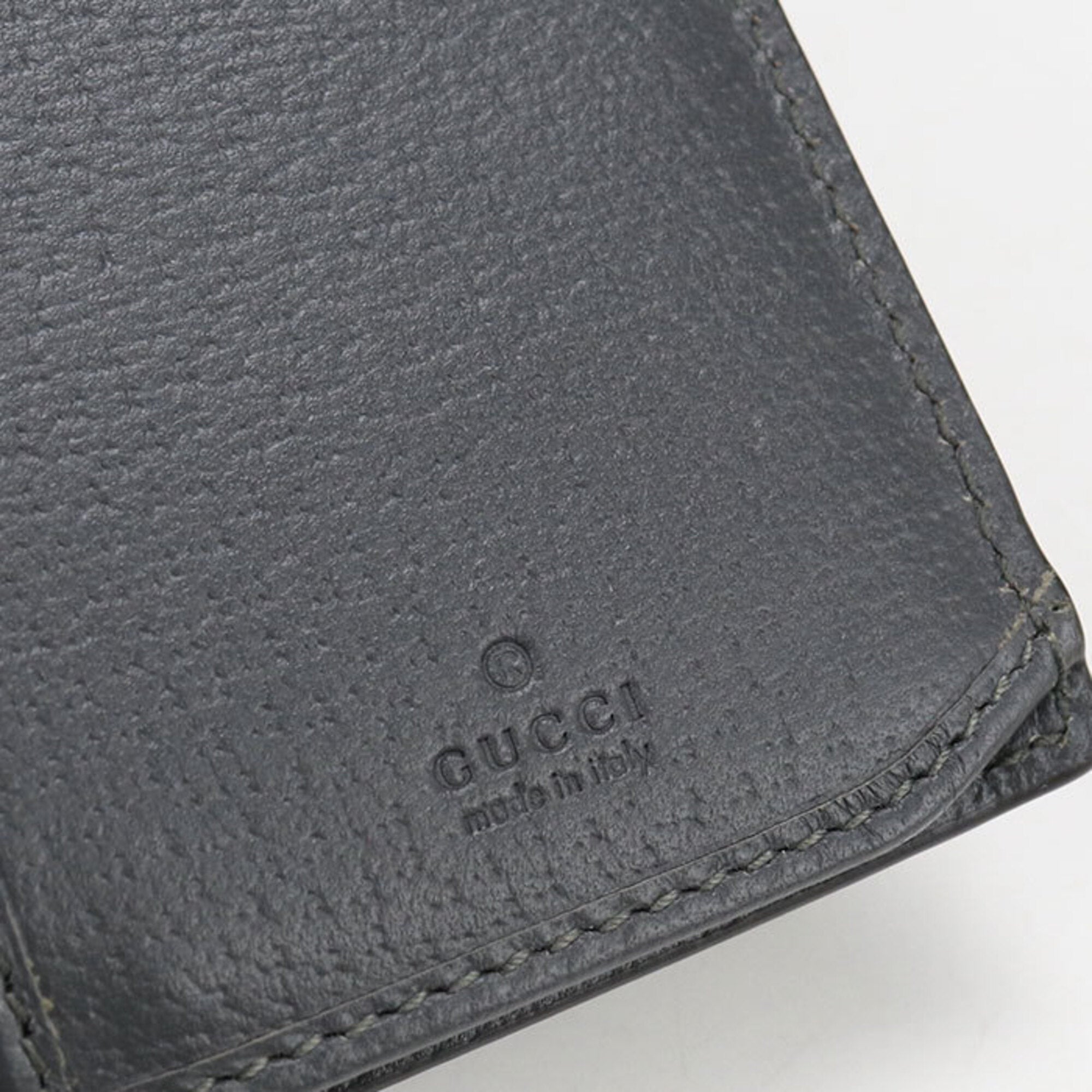 Gucci Gray Gg Supreme Long Wallet (Bi-Fold) (Pre-Owned)