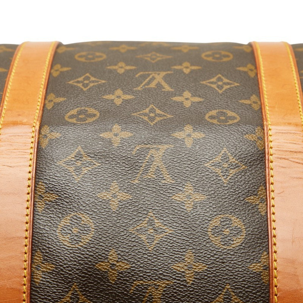 Louis Vuitton Brown Pvc Leather Boston Bag