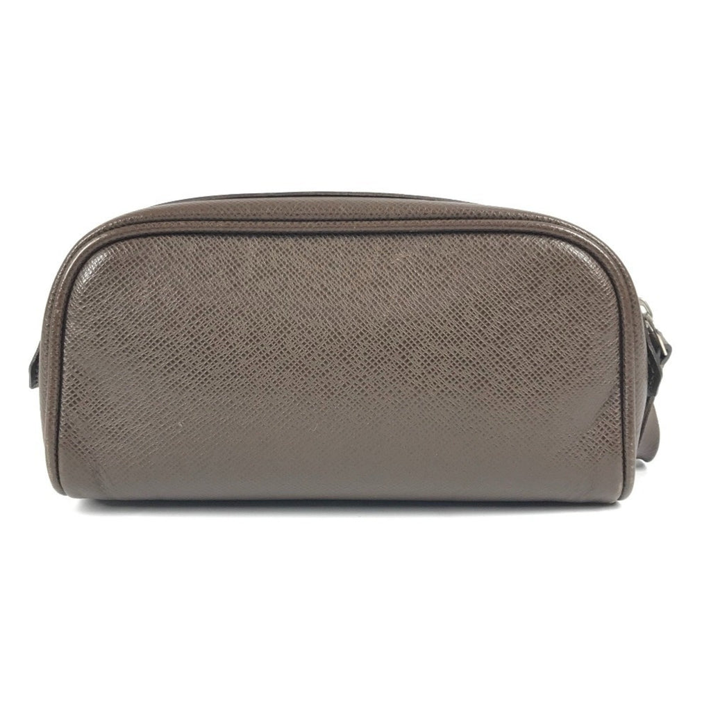 Louis Vuitton Brown Grizzly Taiga Leather Pouch