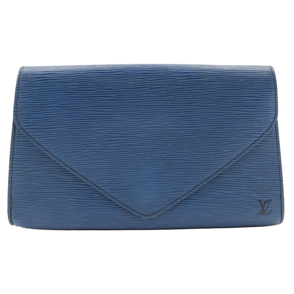 Louis Vuitton Blue Toledo Blue Epi Leather Clutch Bag