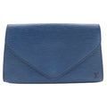 Louis Vuitton Blue Toledo Blue Epi Leather Clutch Bag