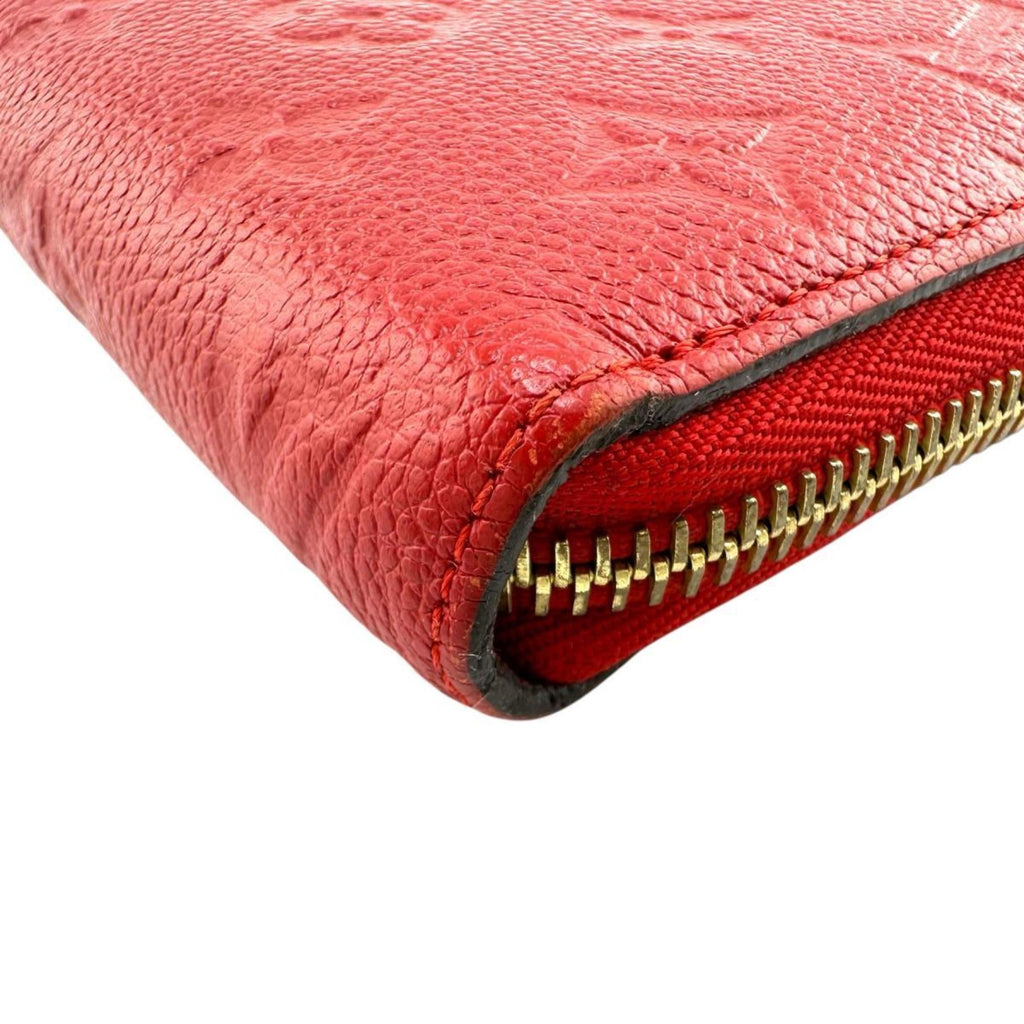 Louis Vuitton Monogram Empreinte Red Color Monogram Empreinte Long Wallet