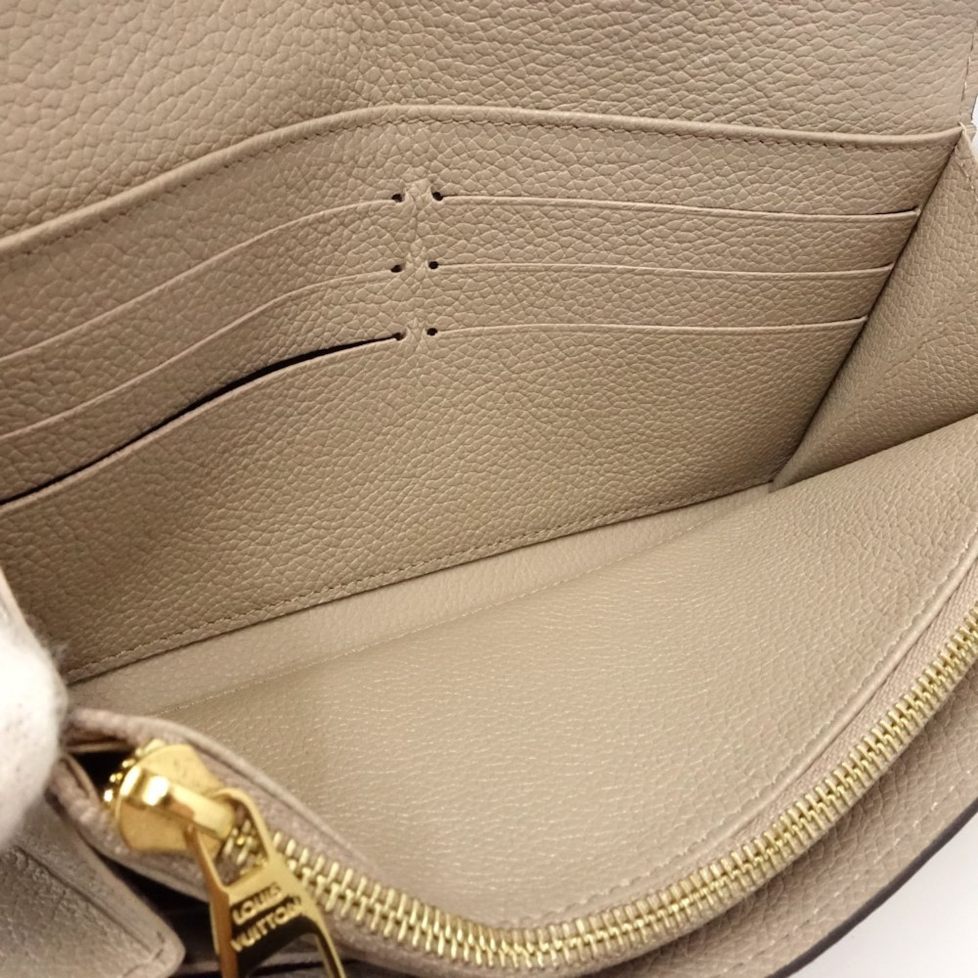 Louis Vuitton Tourterelle Leather Long Wallet