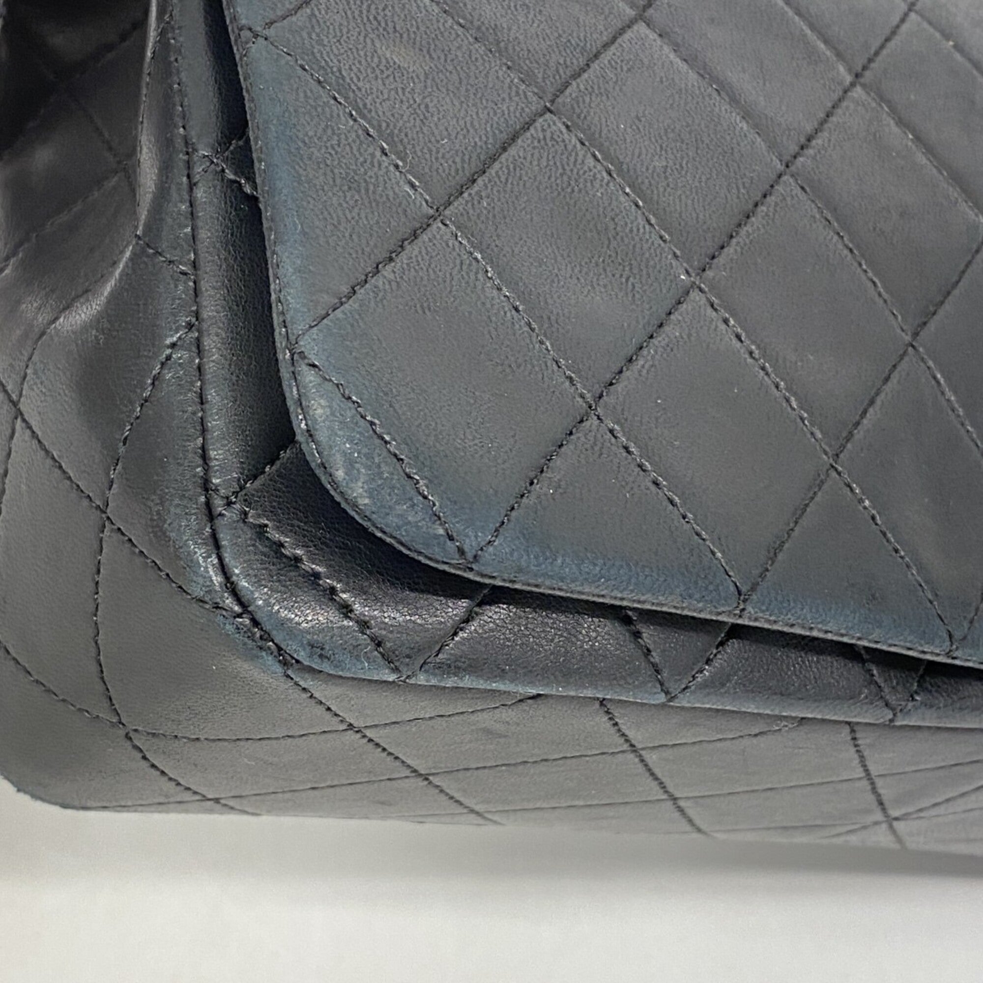 Chanel Black Leather Shoulder Bag