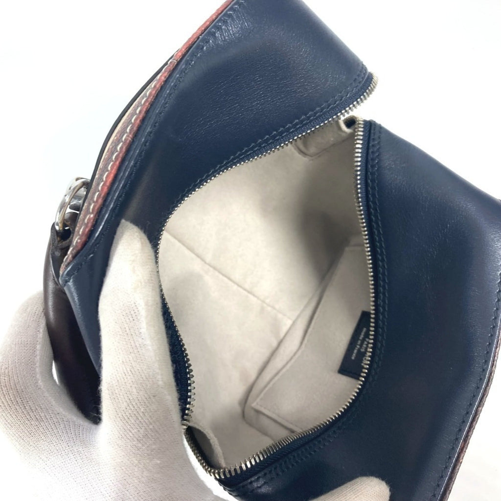 Louis Vuitton Navy Leather Handbag